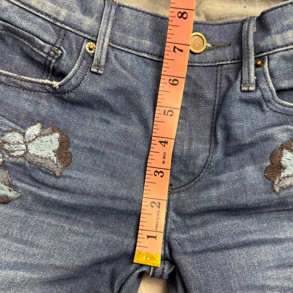 Driftwood Marilyn‎ Embroidered Blue Denim Jeans 24 - Picture 12 of 13